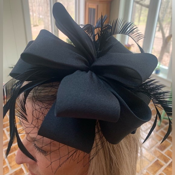 Accessories Kentucky Derby Fascinator Black Birdcage Hat New Easter